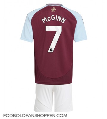 Aston Villa John McGinn #7 Hjemmebanetrøje Børn 2024-25 Kortærmet (+ Korte bukser)